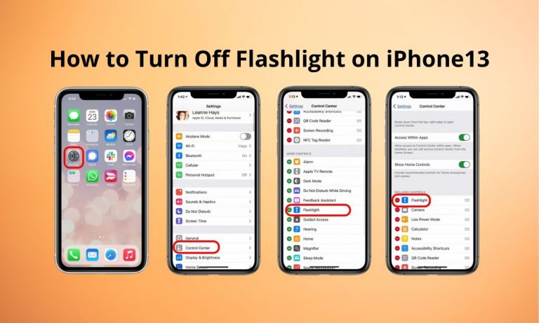 How to Turn Off Flashlight on iPhone13